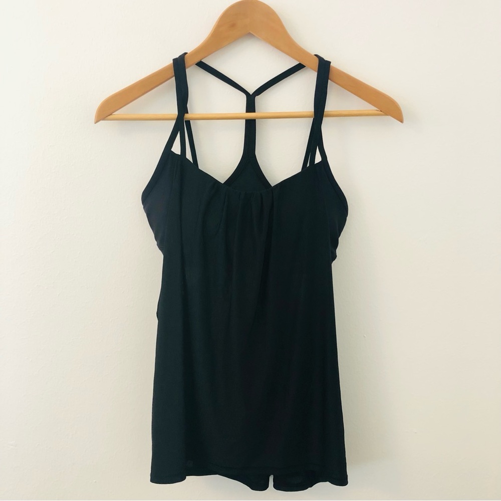 ✔️SOLD Lululemon Black 2 in 1 Tank 6 S M Bra Top